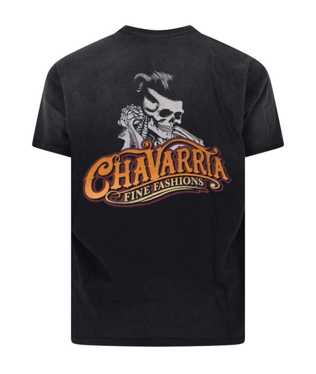 WILLY CHAVARRIA Черная хлопковая футболка, фото 2