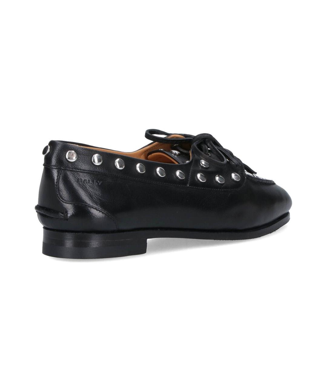 BALLY Черные кожаные лоферы, фото 4
