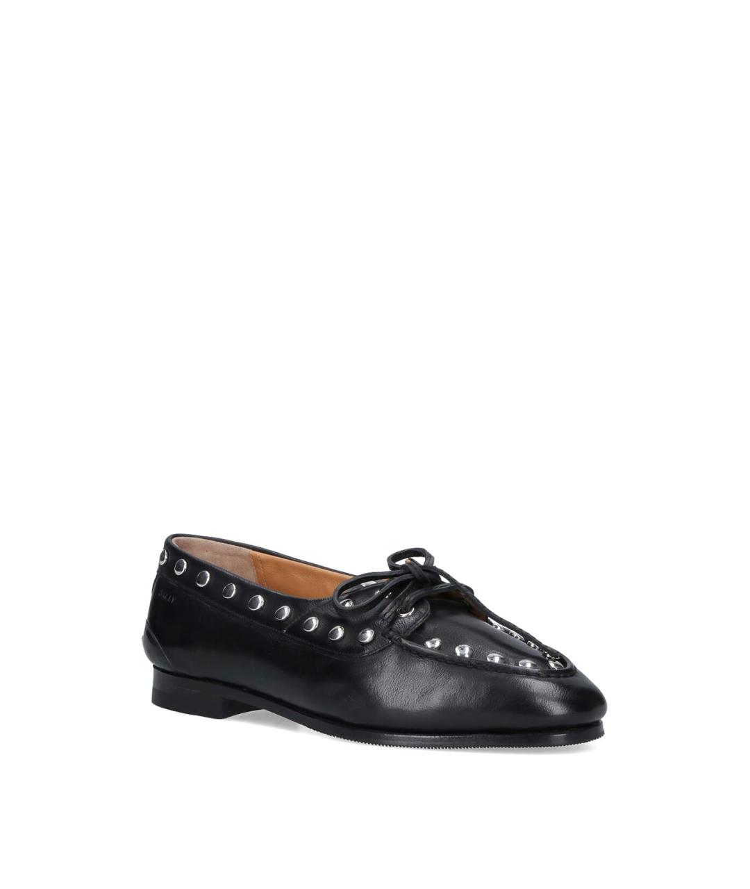 BALLY Черные кожаные лоферы, фото 2