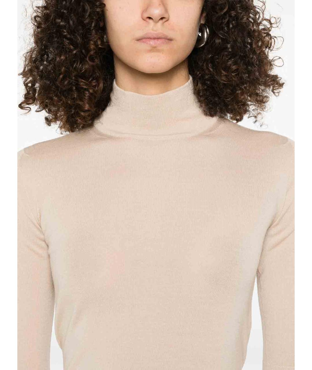 MAX MARA Белая шерстяная водолазка, фото 5