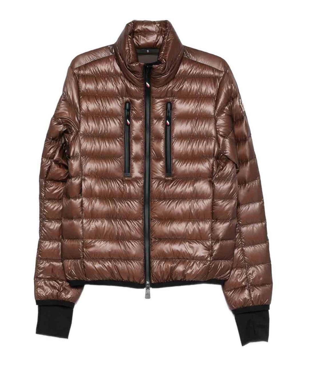 MONCLER Коричневый пуховик, фото 1