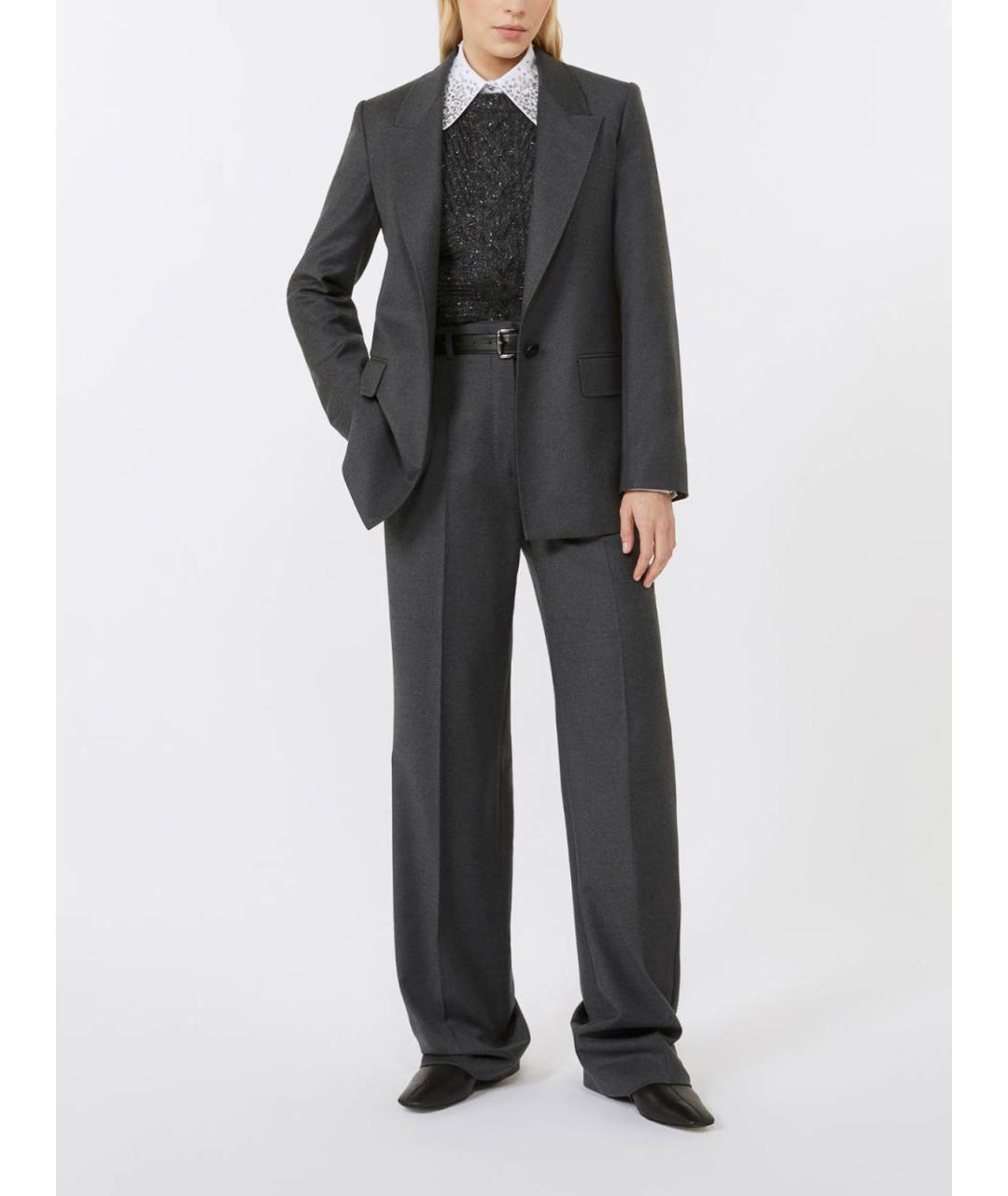 MAX MARA STUDIO Белая хлопковая рубашка, фото 3