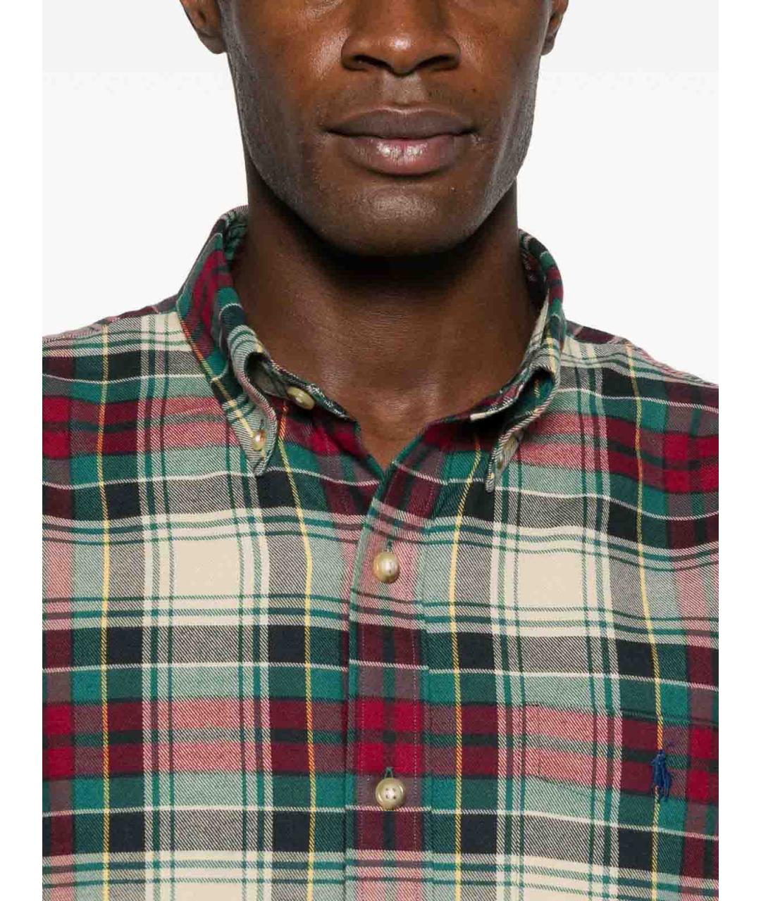 POLO RALPH LAUREN Красная хлопковая классическая рубашка, фото 2
