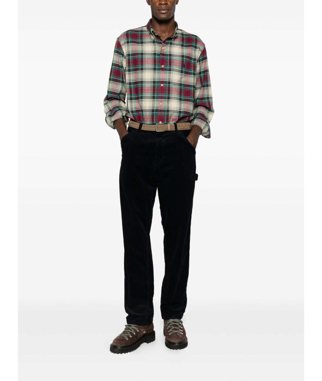 POLO RALPH LAUREN Красная хлопковая классическая рубашка, фото 5