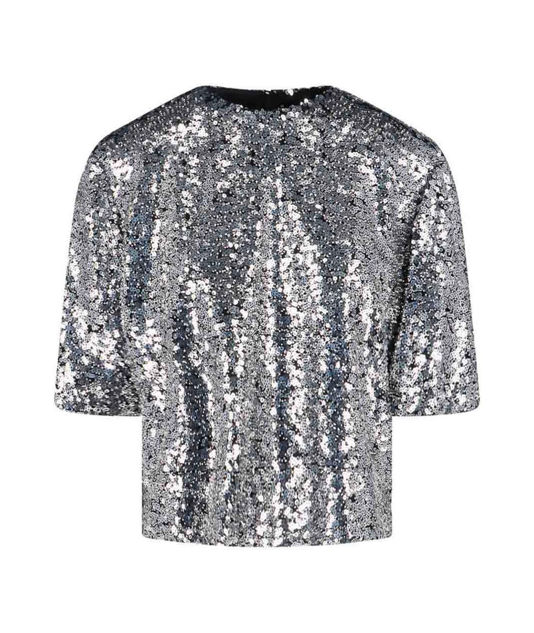 ISABEL MARANT Серебряная полиэстеровая майка, фото 1