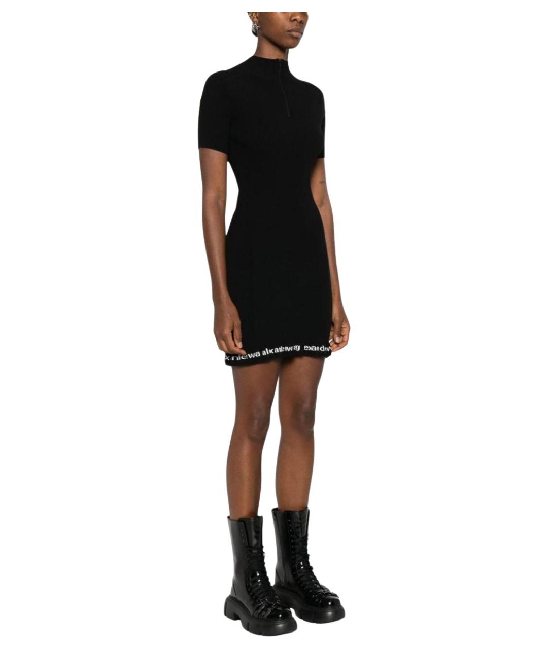 ALEXANDER WANG Черное полиамидовое повседневное платье, фото 4
