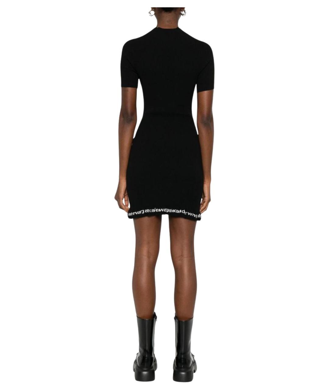 ALEXANDER WANG Черное полиамидовое повседневное платье, фото 3