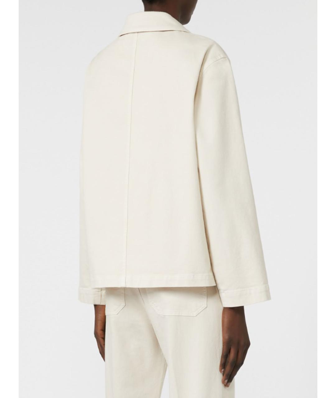 WEEKEND MAX MARA Белая хлопковая куртка, фото 3