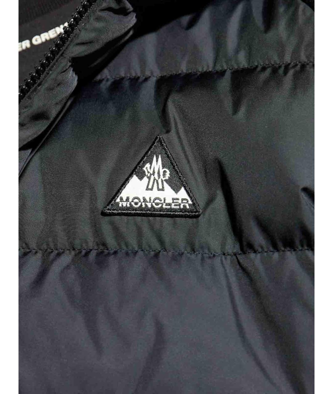 MONCLER Черная полиэстеровая куртка, фото 2