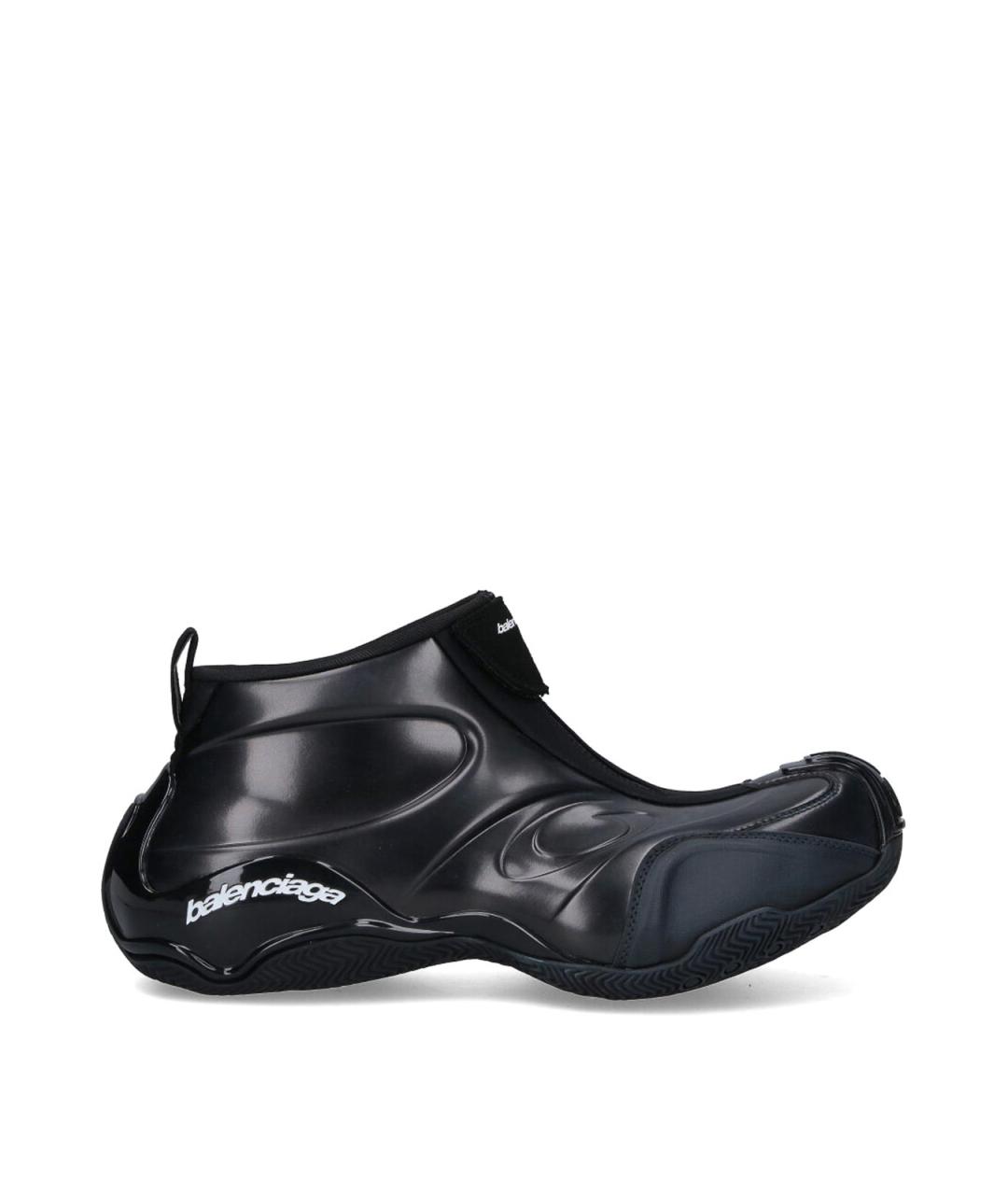 BALENCIAGA Черные резиновые низкие кроссовки / кеды, фото 1