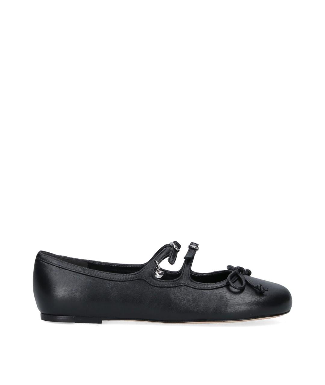 MARC JACOBS Черные кожаные балетки, фото 1