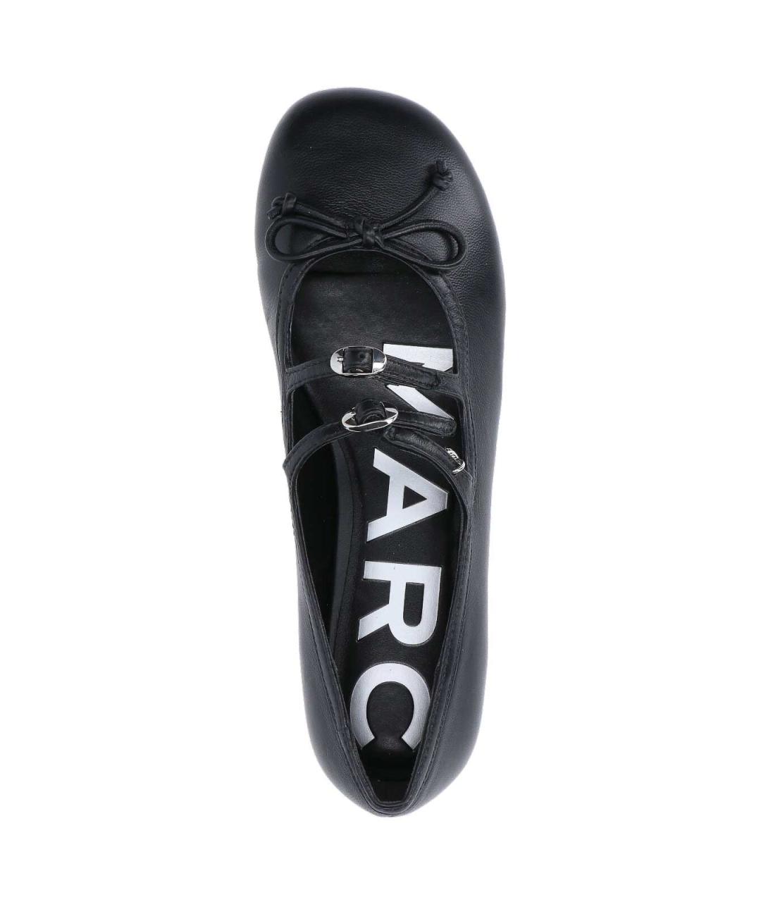 MARC JACOBS Черные кожаные балетки, фото 5