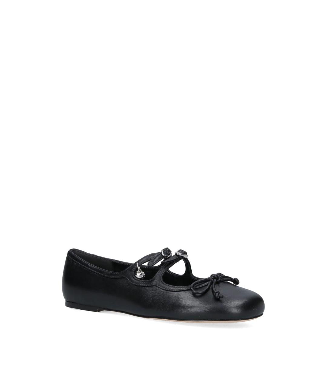 MARC JACOBS Черные кожаные балетки, фото 2