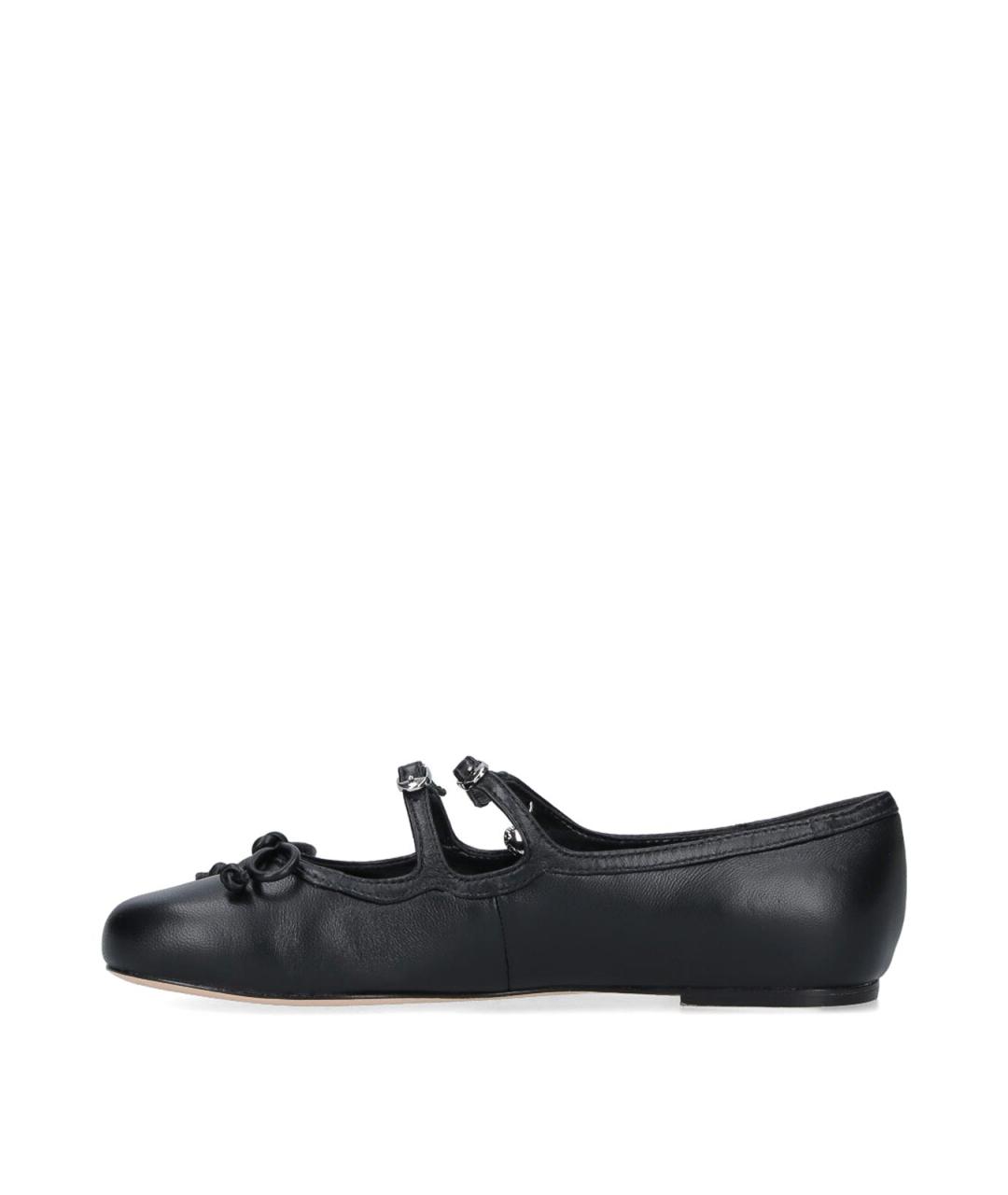 MARC JACOBS Черные кожаные балетки, фото 3