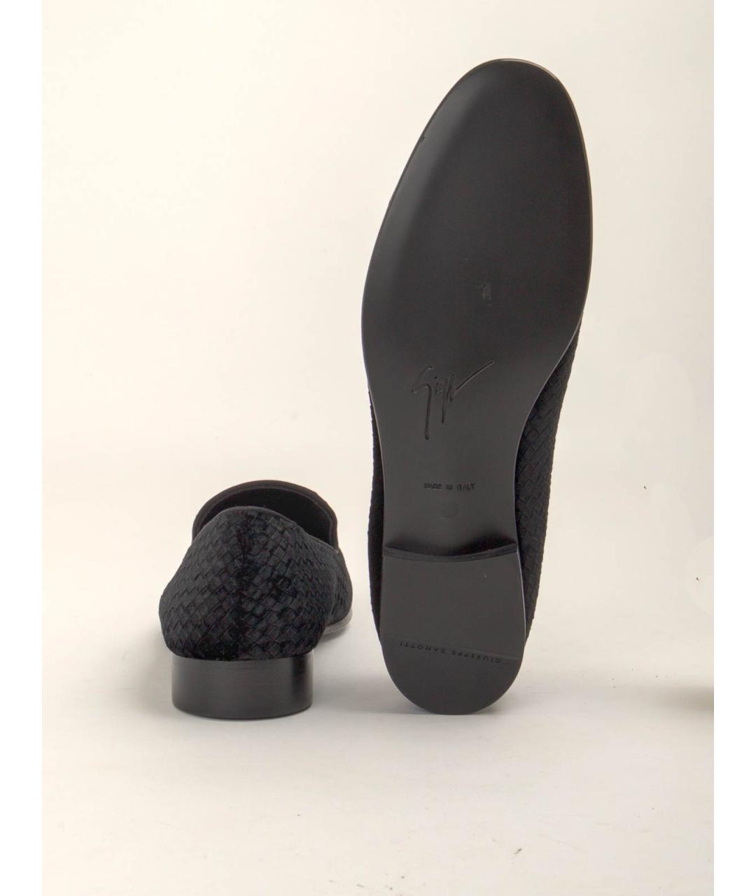 GIUSEPPE ZANOTTI DESIGN Черные кожаные лоферы, фото 5