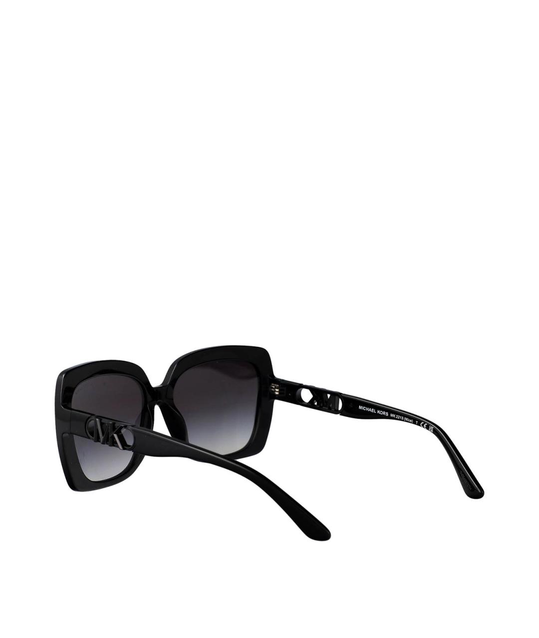 MICHAEL KORS Черные пластиковые солнцезащитные очки, фото 4