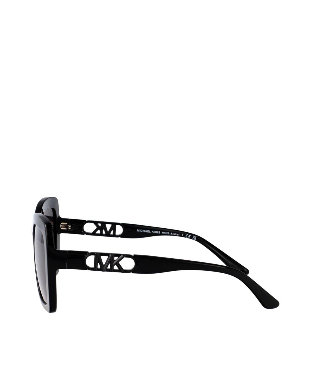 MICHAEL KORS Черные пластиковые солнцезащитные очки, фото 3