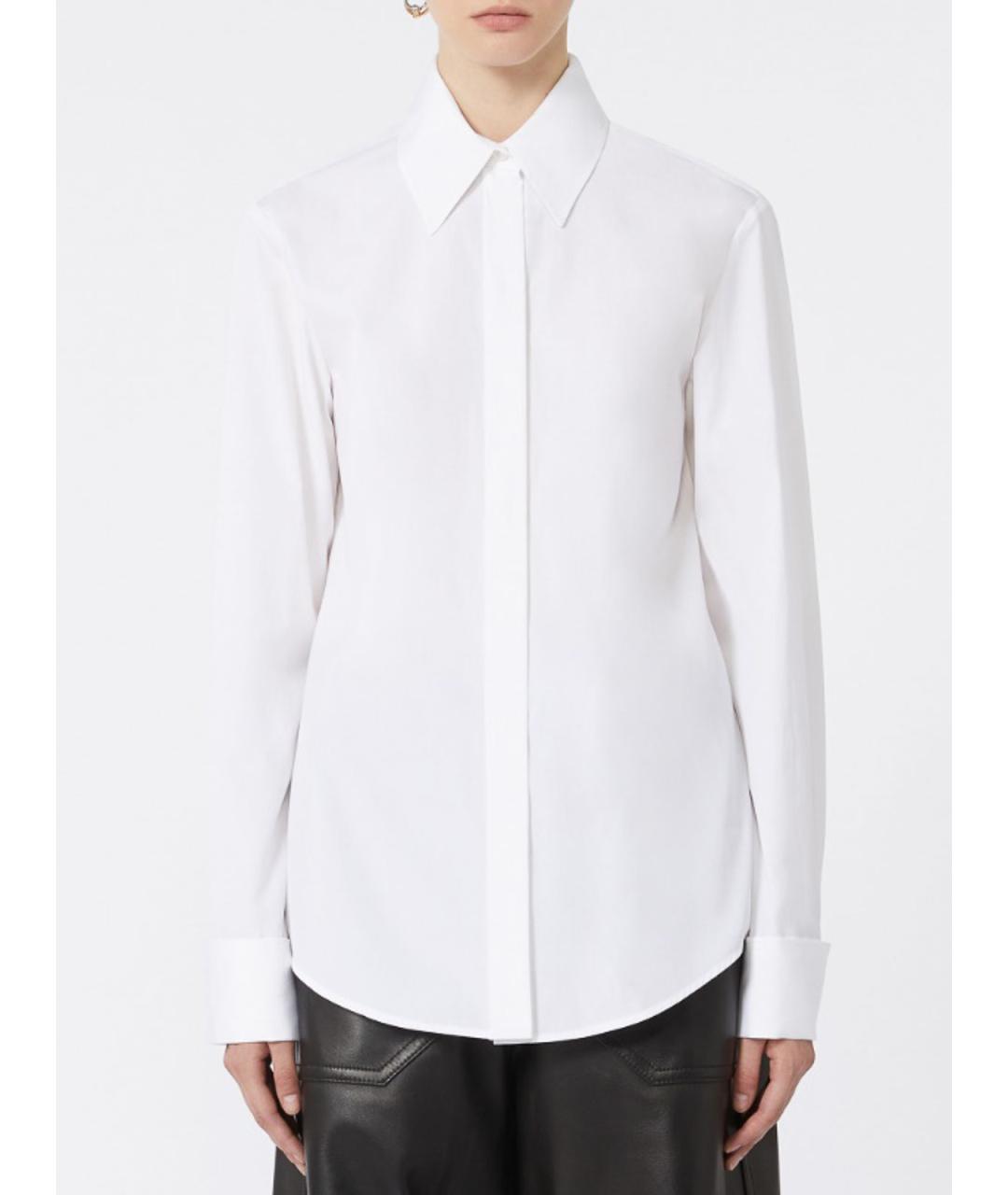 SPORTMAX Белая хлопковая рубашка, фото 3
