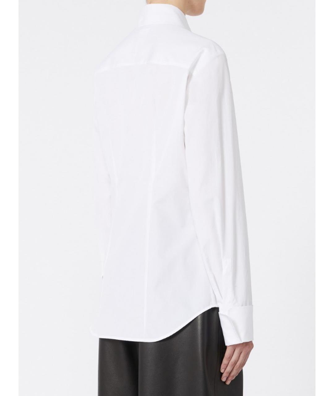 SPORTMAX Белая хлопковая рубашка, фото 4