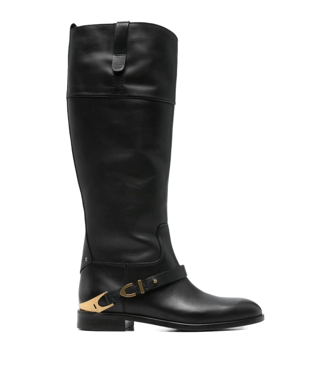 GOLDEN GOOSE DELUXE BRAND Черные кожаные сапоги, фото 1