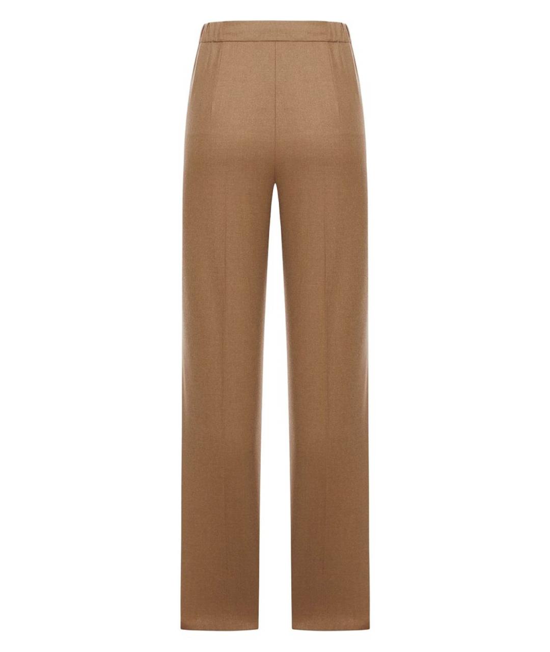 MAX MARA Коричневые кашемировые брюки широкие, фото 2