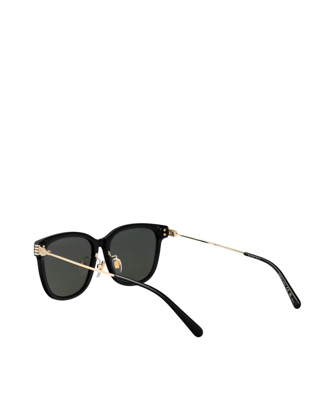GUCCI Черные пластиковые солнцезащитные очки, фото 4