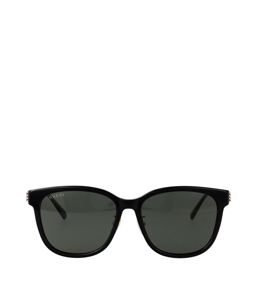 GUCCI Черные пластиковые солнцезащитные очки, фото 1