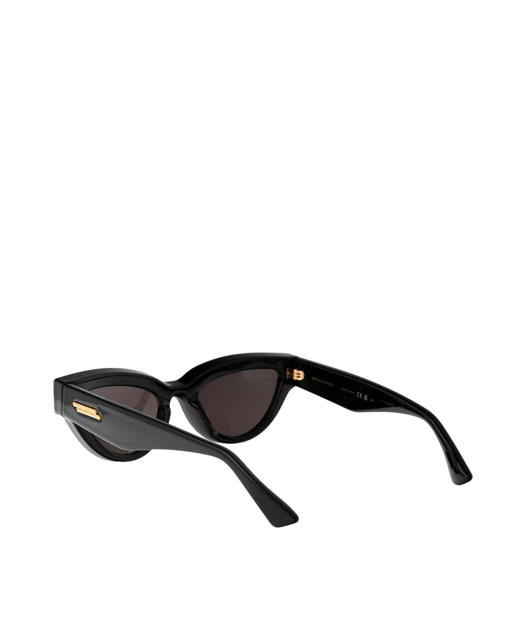 BOTTEGA VENETA Черные пластиковые солнцезащитные очки, фото 4