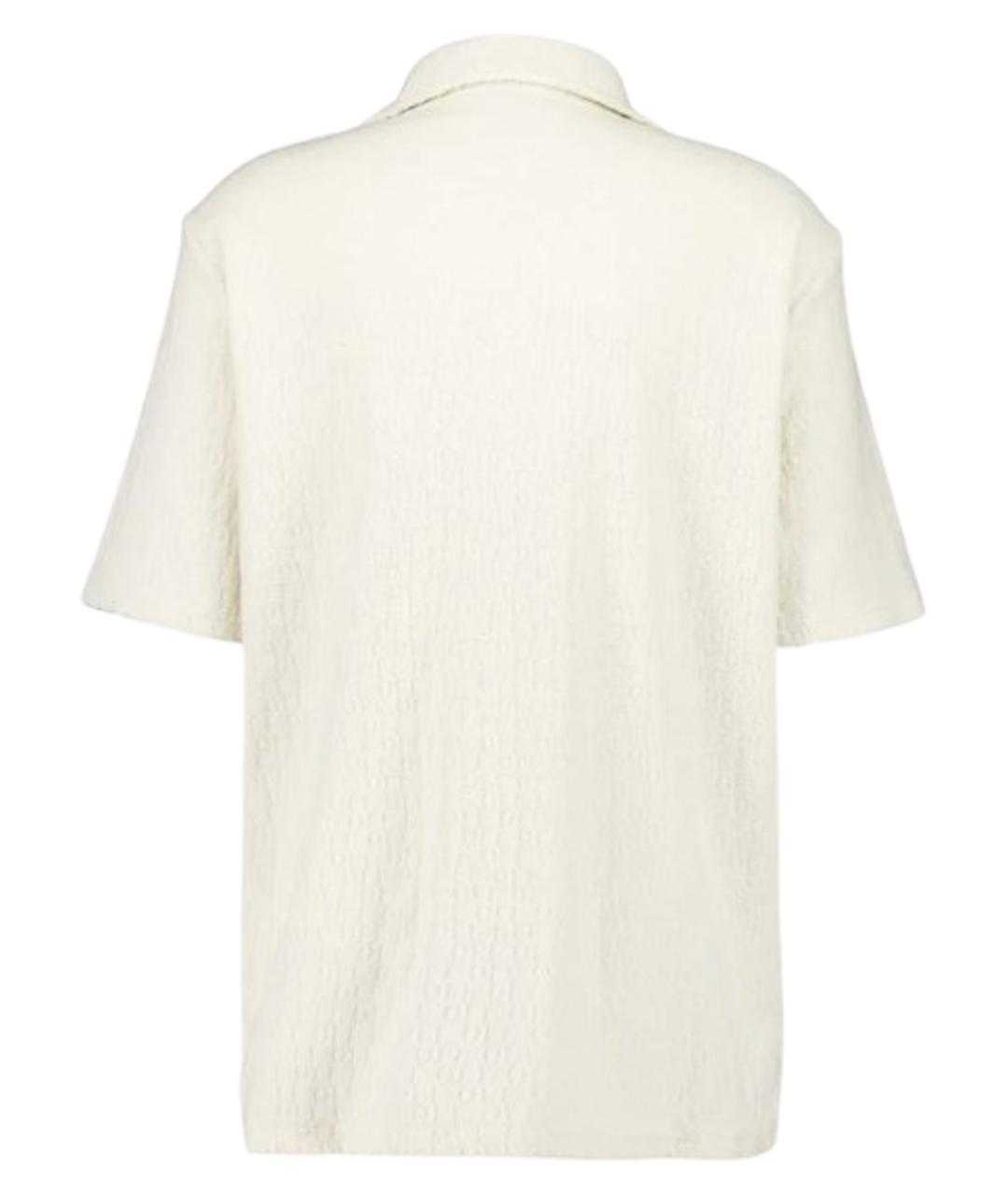 OFF-WHITE Бежевая хлопковая классическая рубашка, фото 2