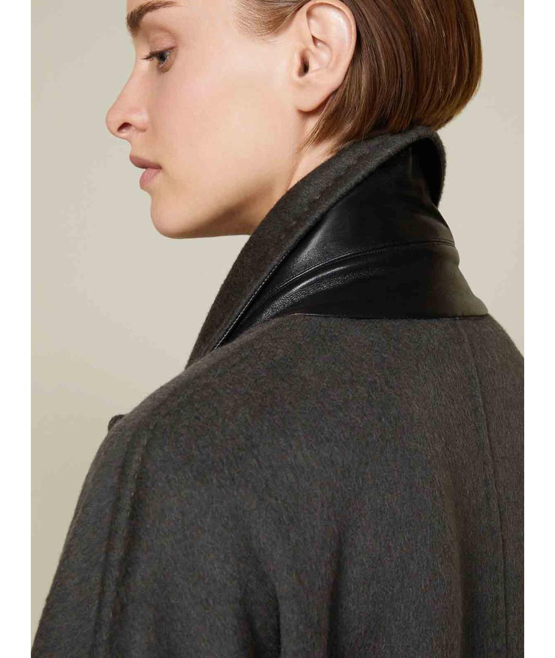 MAX MARA Хаки шерстяное пальто, фото 6