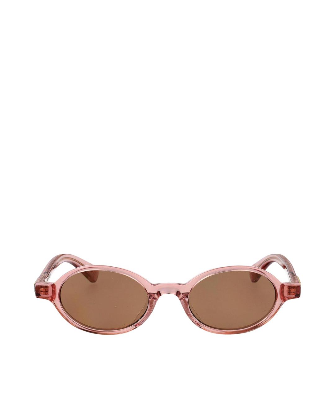 BOTTEGA VENETA Красные пластиковые солнцезащитные очки, фото 1