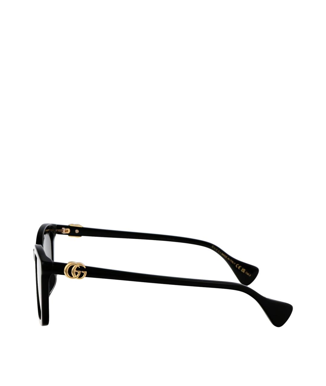 GUCCI Черные пластиковые солнцезащитные очки, фото 3