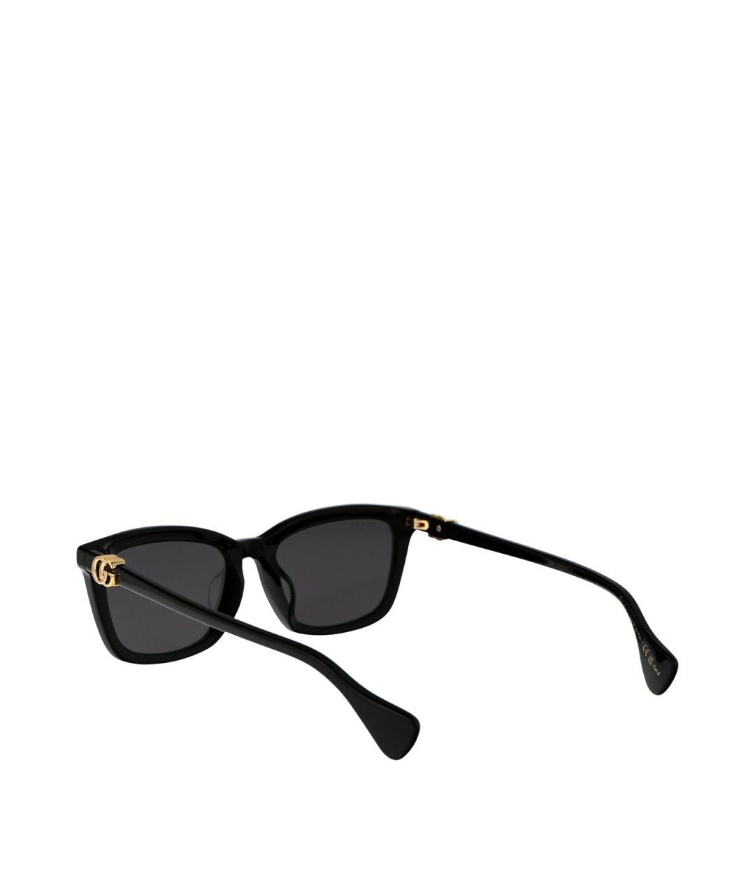 GUCCI Черные пластиковые солнцезащитные очки, фото 4