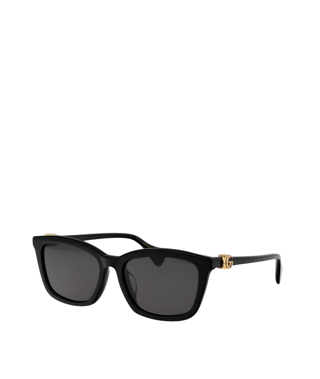 GUCCI Черные пластиковые солнцезащитные очки, фото 2