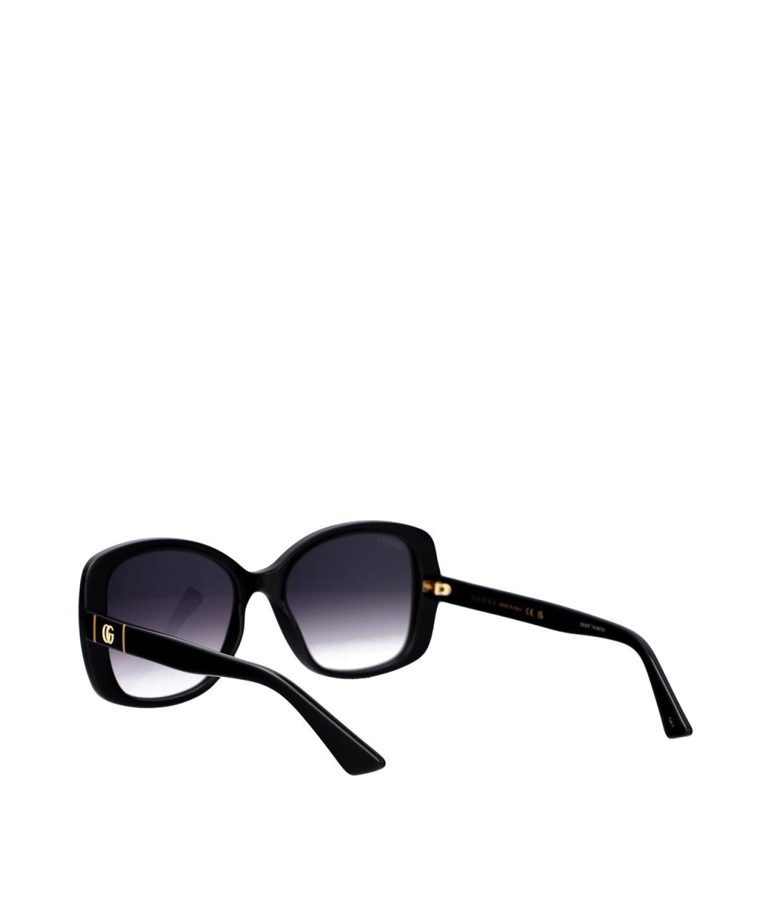 GUCCI Черные пластиковые солнцезащитные очки, фото 4