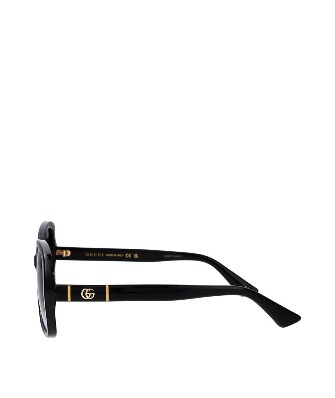 GUCCI Черные пластиковые солнцезащитные очки, фото 3