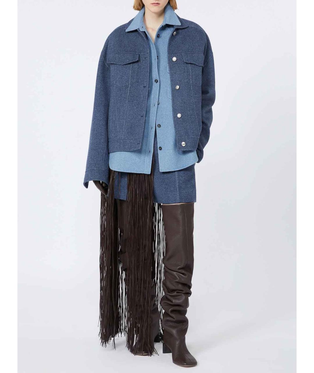 SPORTMAX Синяя рубашка, фото 2