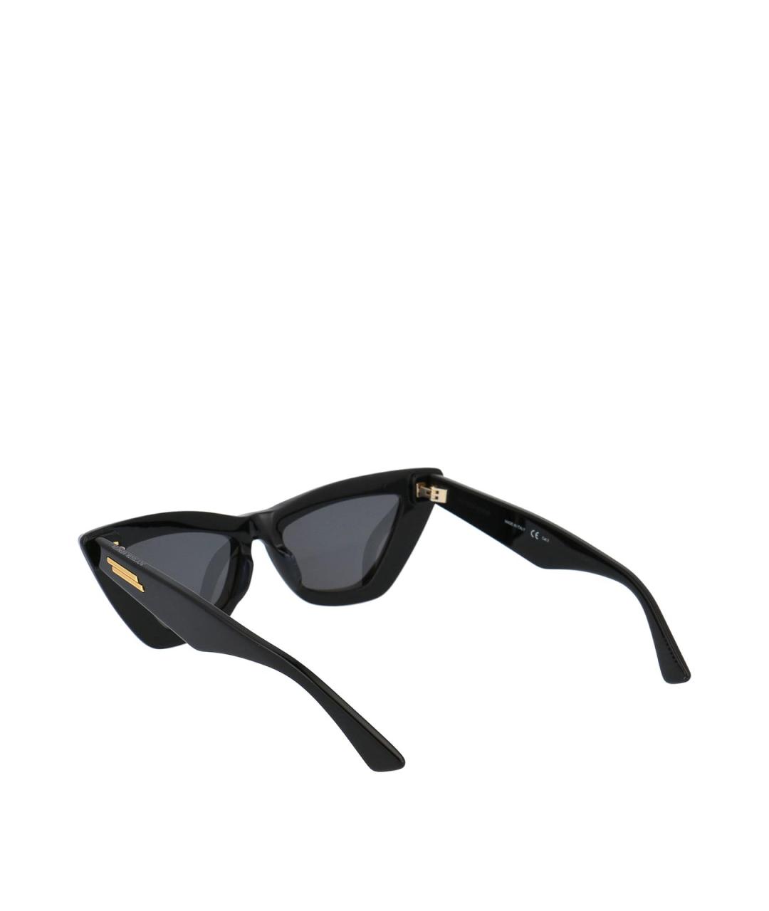 BOTTEGA VENETA Черные пластиковые солнцезащитные очки, фото 4