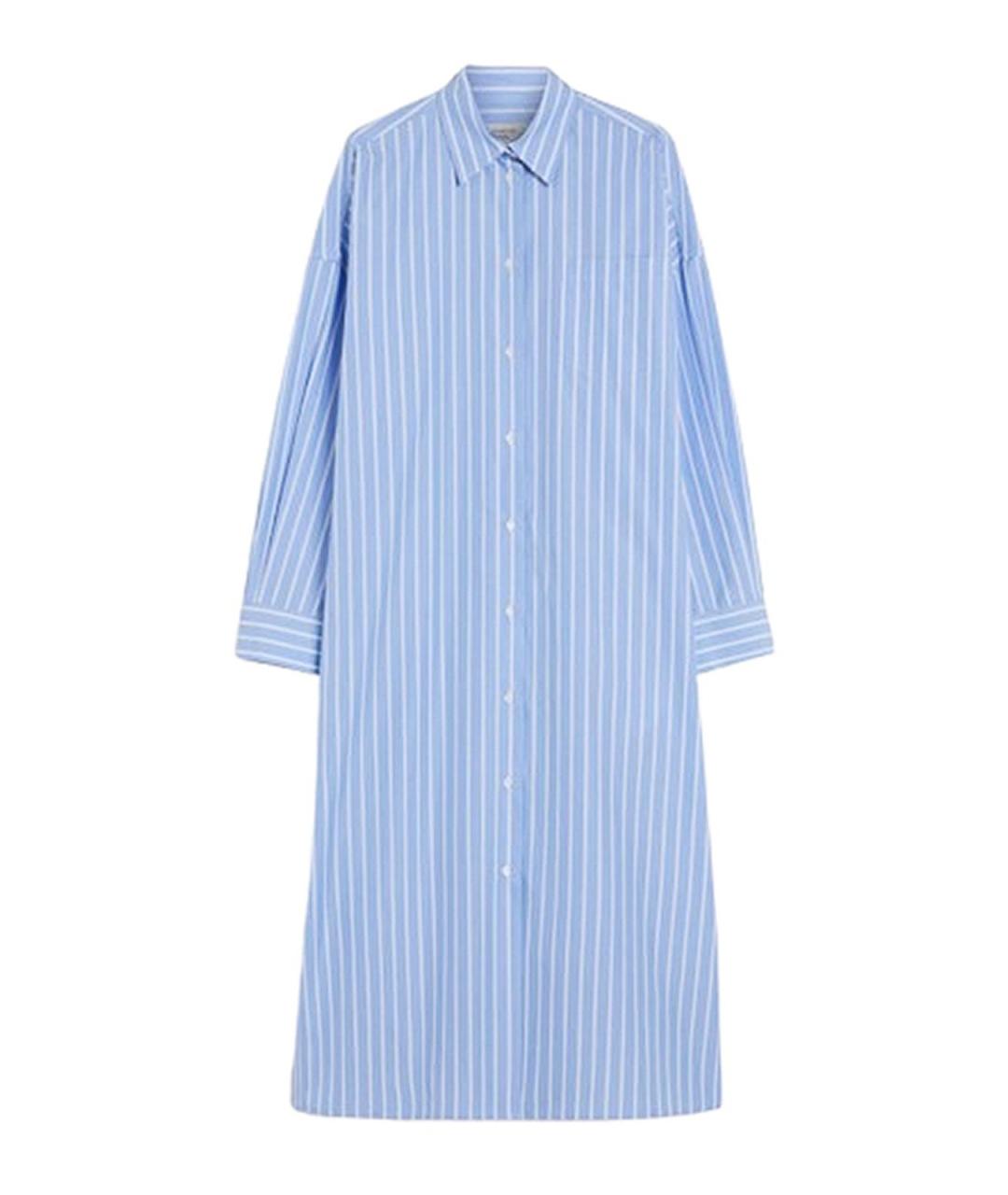 WEEKEND MAX MARA Синяя хлопковая рубашка, фото 1