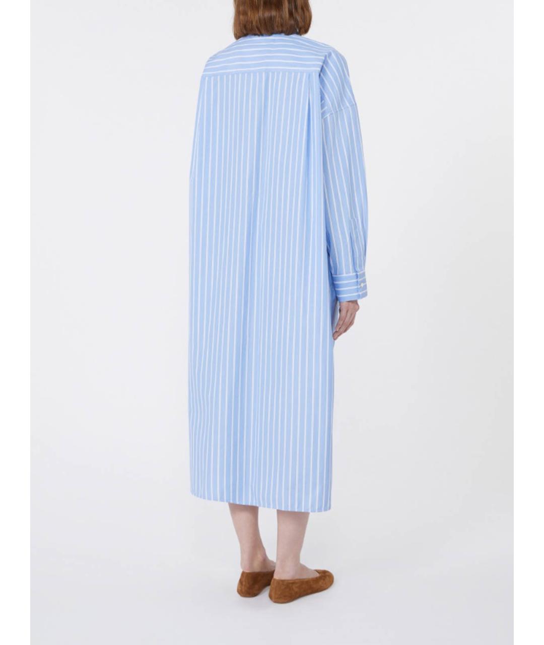 WEEKEND MAX MARA Синяя хлопковая рубашка, фото 4