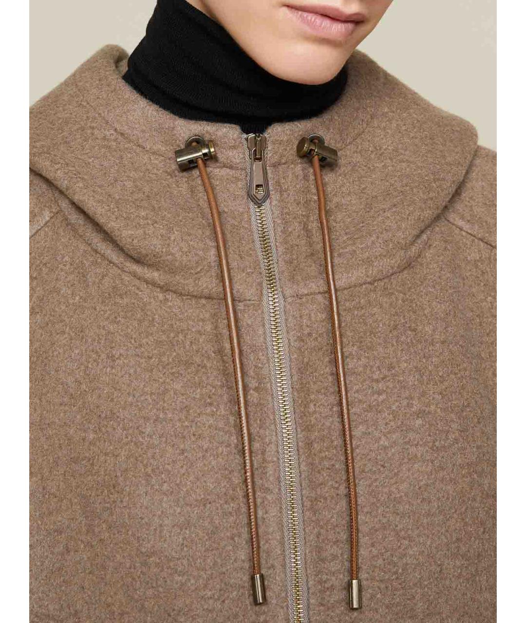 MAX MARA Коричневое кашемировое пальто, фото 5