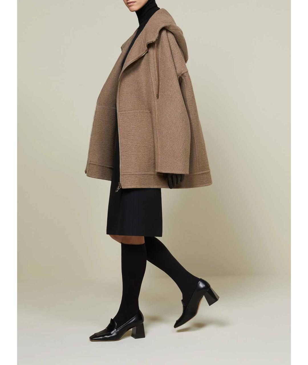 MAX MARA Коричневое кашемировое пальто, фото 2