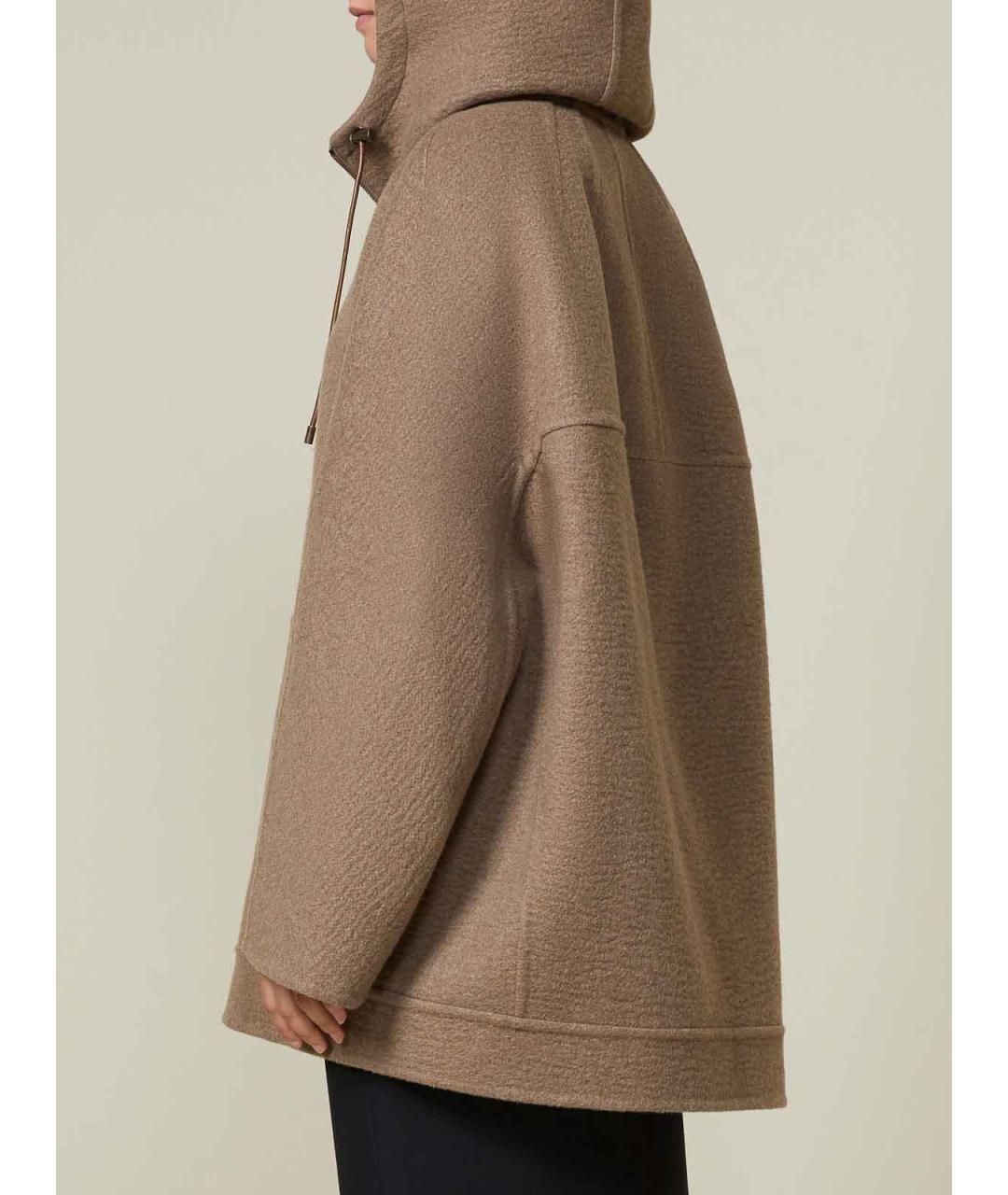 MAX MARA Коричневое кашемировое пальто, фото 4