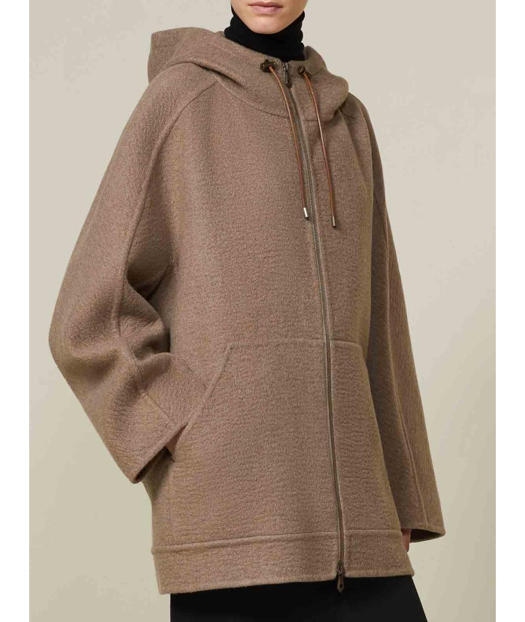 MAX MARA Коричневое кашемировое пальто, фото 3