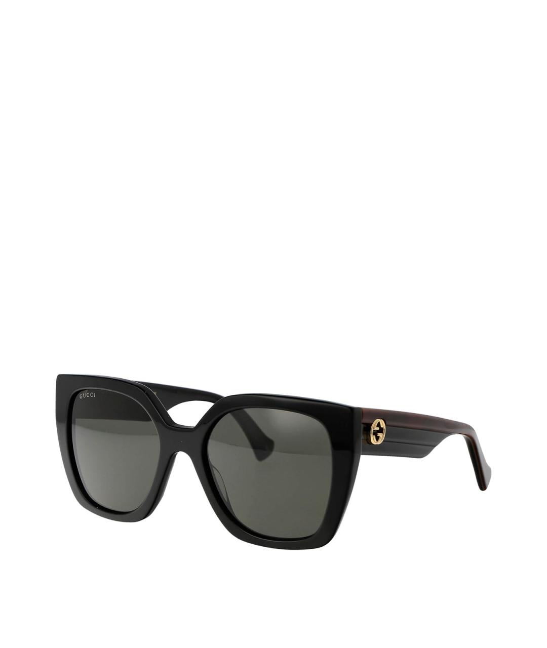 GUCCI Черные пластиковые солнцезащитные очки, фото 2