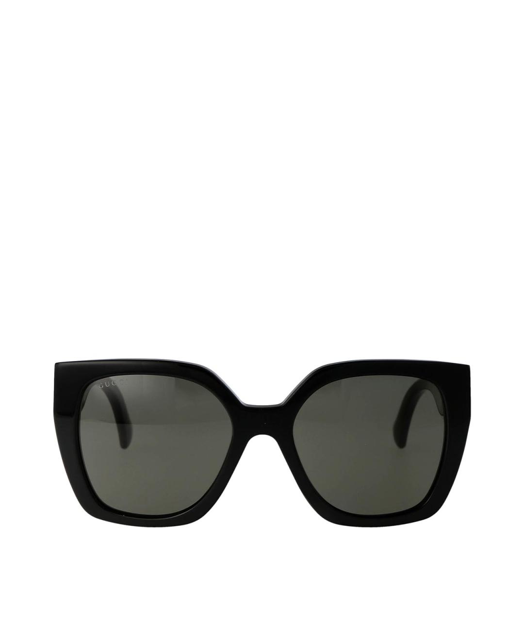 GUCCI Черные пластиковые солнцезащитные очки, фото 1