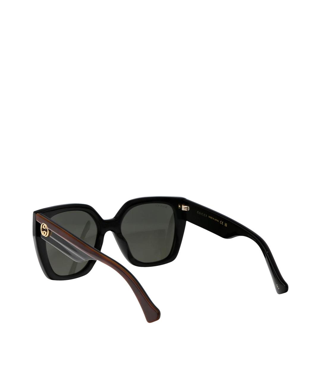 GUCCI Черные пластиковые солнцезащитные очки, фото 4