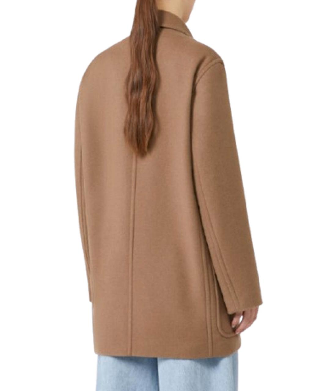 MAX MARA Коричневое кашемировое пальто, фото 3