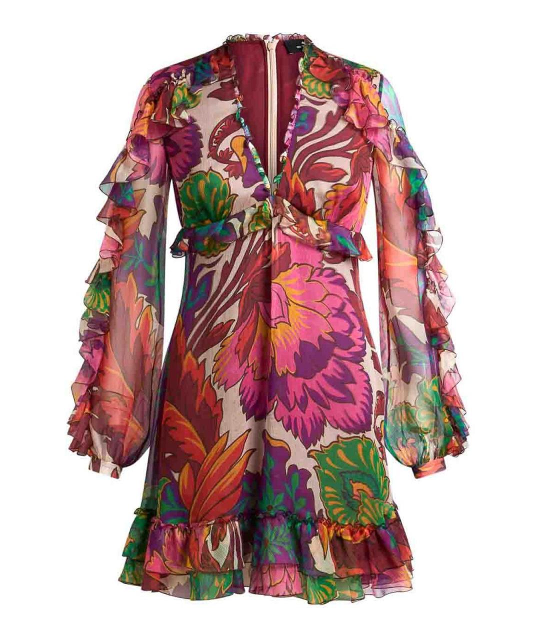 ETRO Мульти шелковое повседневное платье, фото 1