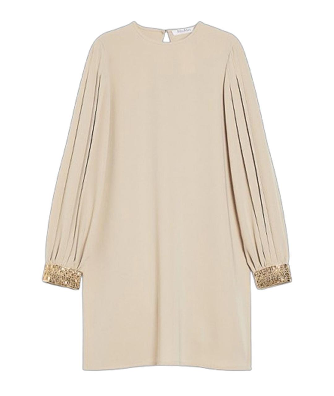 MAX MARA Бежевая полиэстеровая блузы, фото 1